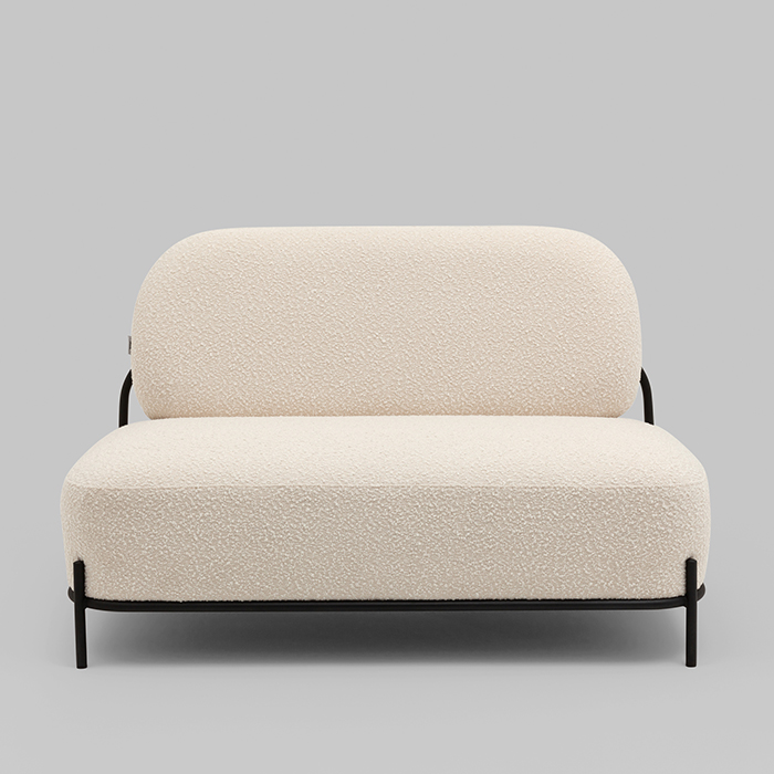 Диван Стоун букле молочный Stool Group vd-dv-stone-tr-milk