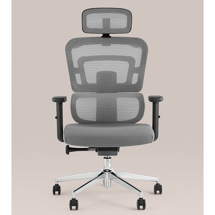 Кресло офисное TopChairs Techno серый Stool Group WH-A222 grey