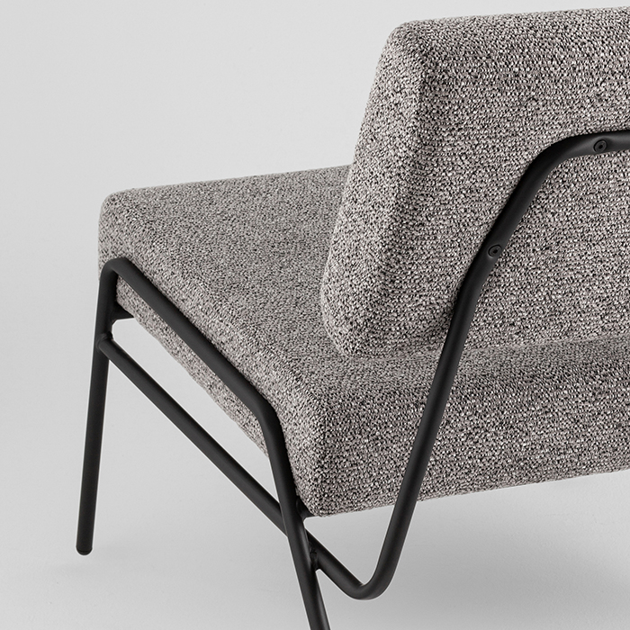 Кресло Теллинг шенилл серый Stool Group LV-116-M84-01