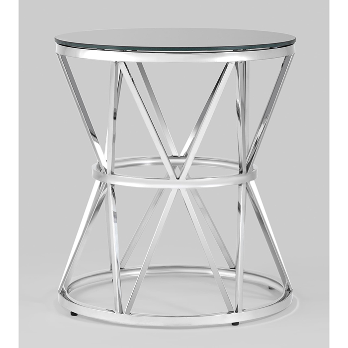 Журнальный столик D50 Вива стекло чёрный Stool Group EET-080