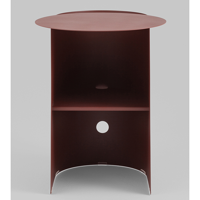 Журнальный столик Floire металл бордовый Stool Group MT-143 DB-032