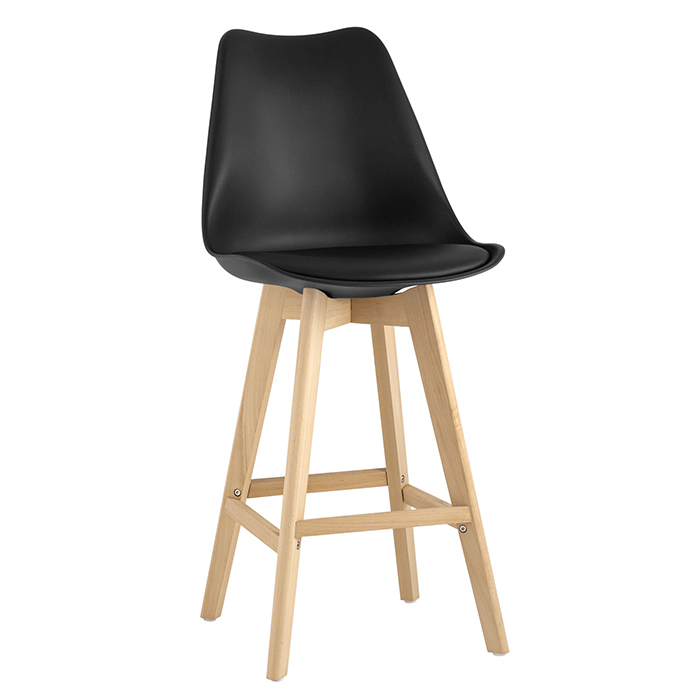 Стул барный Frankfurt чёрный Stool Group Y815A-75CM black