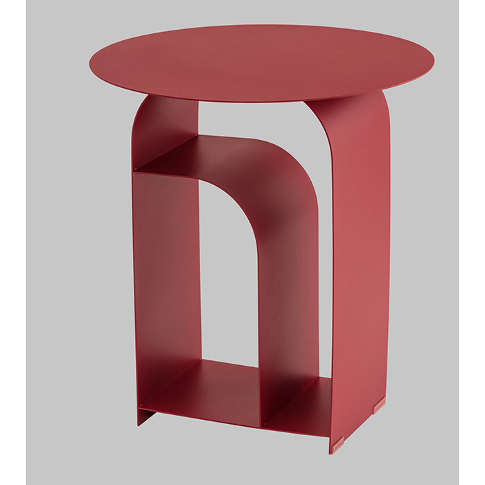 Журнальный столик Arwel металл бордовый Stool Group MT-140 DB-032