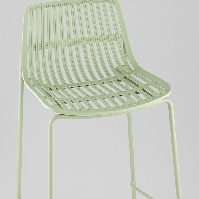 Стул барный Louran с подушкой зелёный Stool Group D-012H-75 green