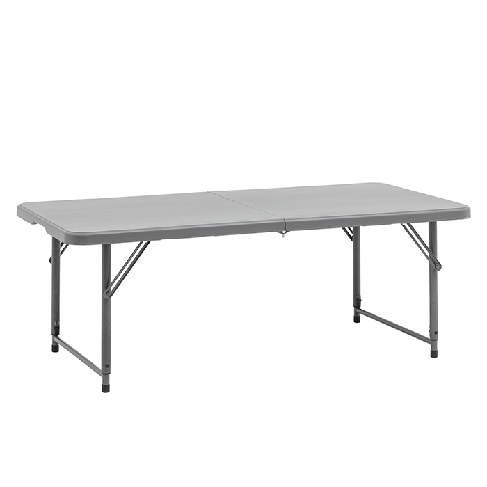Стол-чемодан складной с регулировкой высоты 122х61 см серый Stool Group Z122-3X-H.ADJ grey