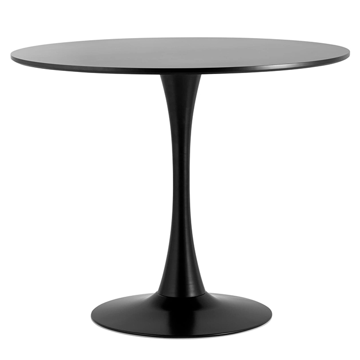 Стол Tulip D90 чёрный Stool Group T004-1-90 black
