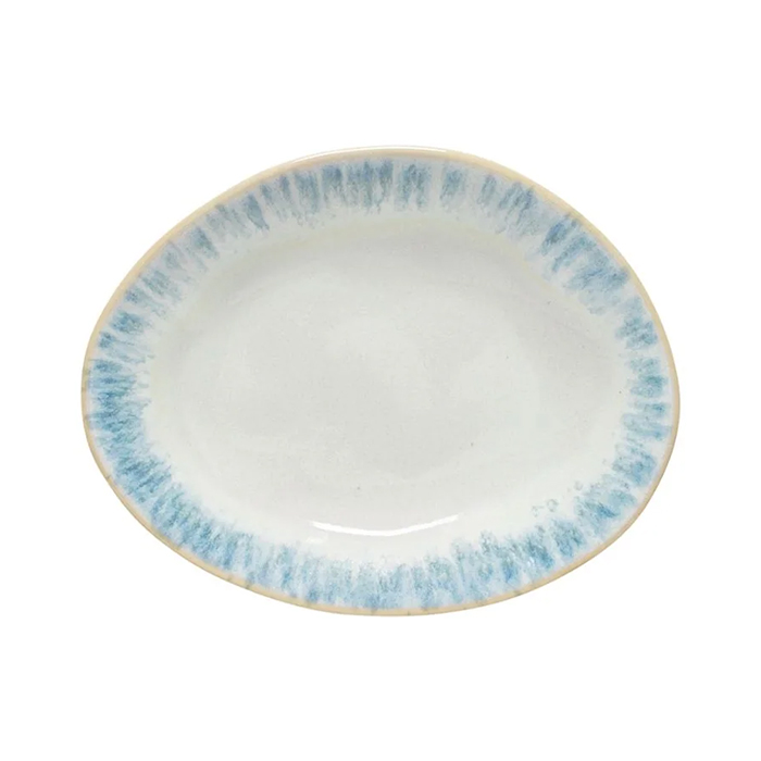 Тарелка десертная овальная Ria Blue 15х12 см Brisa Costa Nova GOP161-RIA