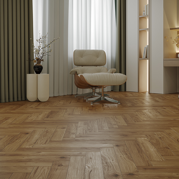 Ламинат Дуб Корсика Herringbone Elegant Norland LF303-18