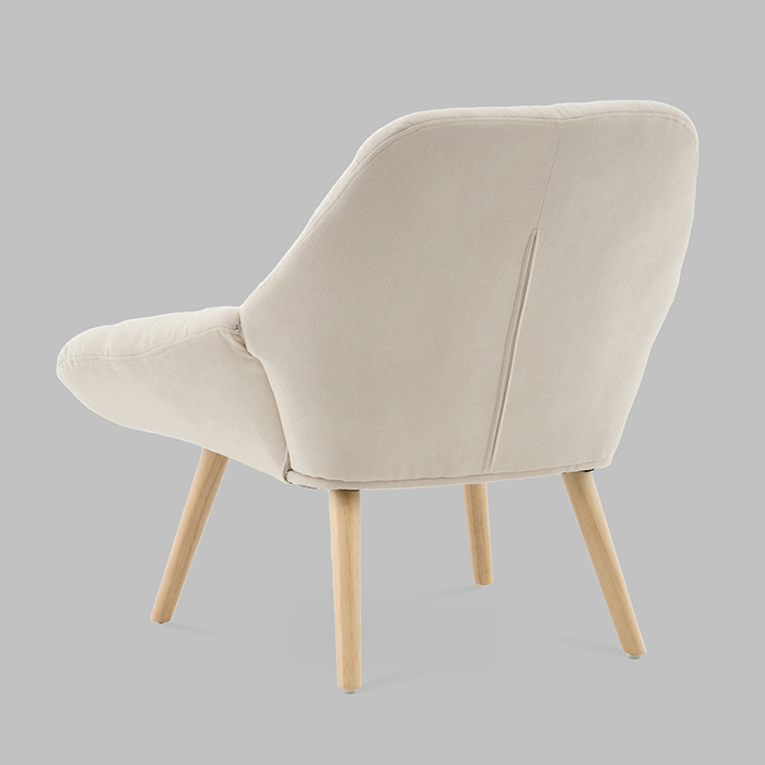 Кресло Олби Страйпс белый Stool Group QH-2805K 263-1 light beige