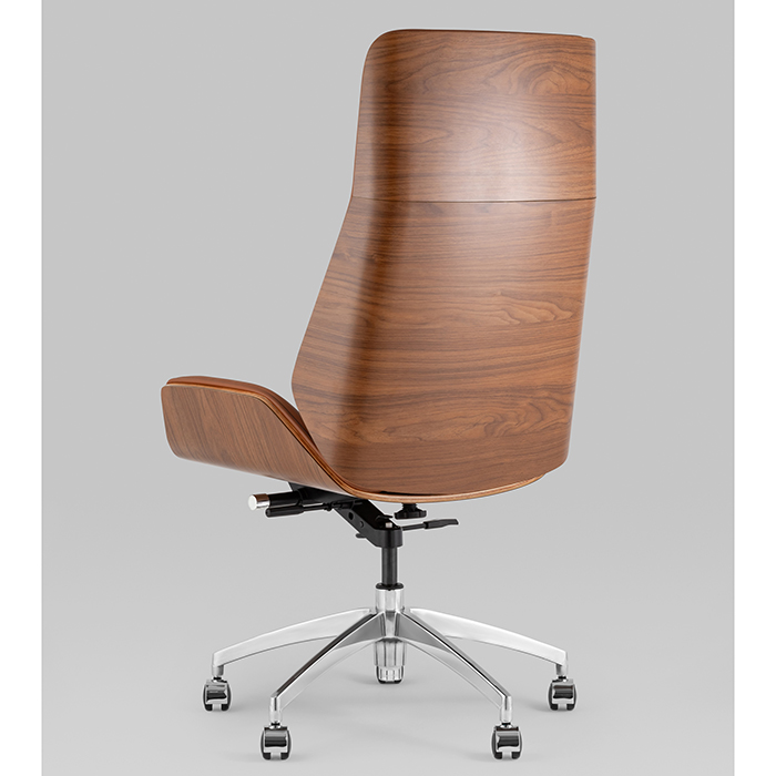 Кресло офисное TopChairs Crown коричневый Stool Group A312 8383-14 walnut back