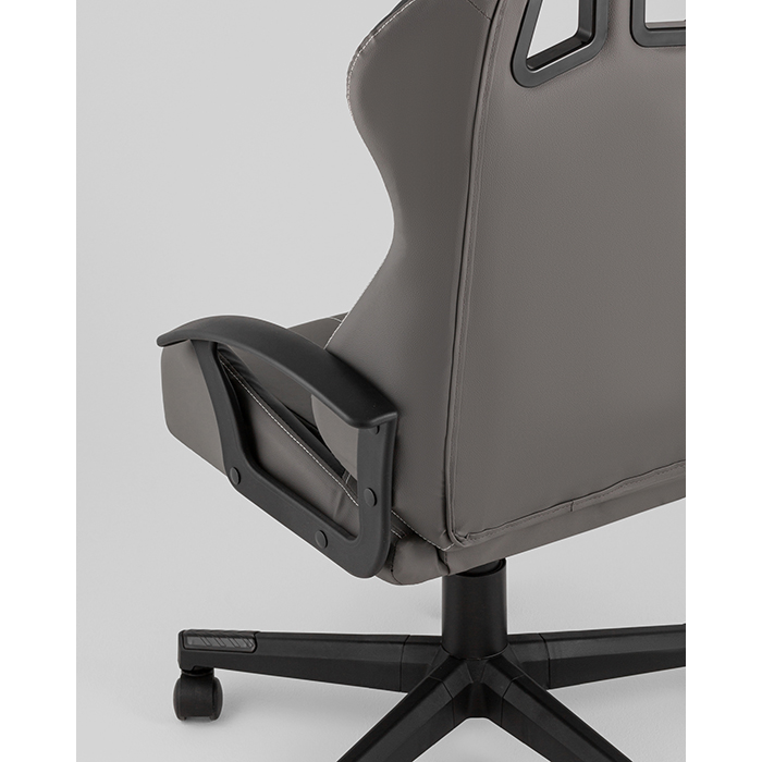 Кресло игровое TopChairs Wyvern серо-чёрный Stool Group GF-8066-6 grey+black