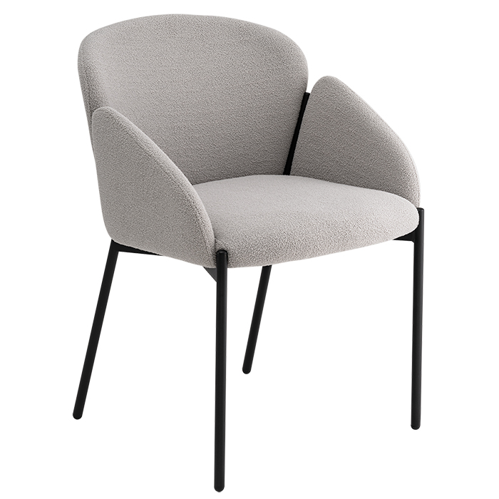 Стул Melia светло-серый Stool Group DC-3090 KD 3018-14 black legs