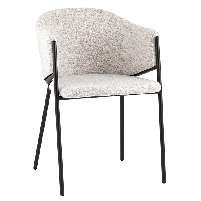 Стул Carmel бело-серый Stool Group DC-3091 WZ6002-11 black legs