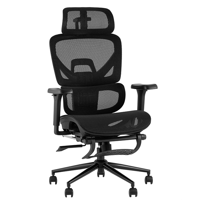 Кресло офисное TopChairs Vertus черная сетка Stool Group ZR-25W1277