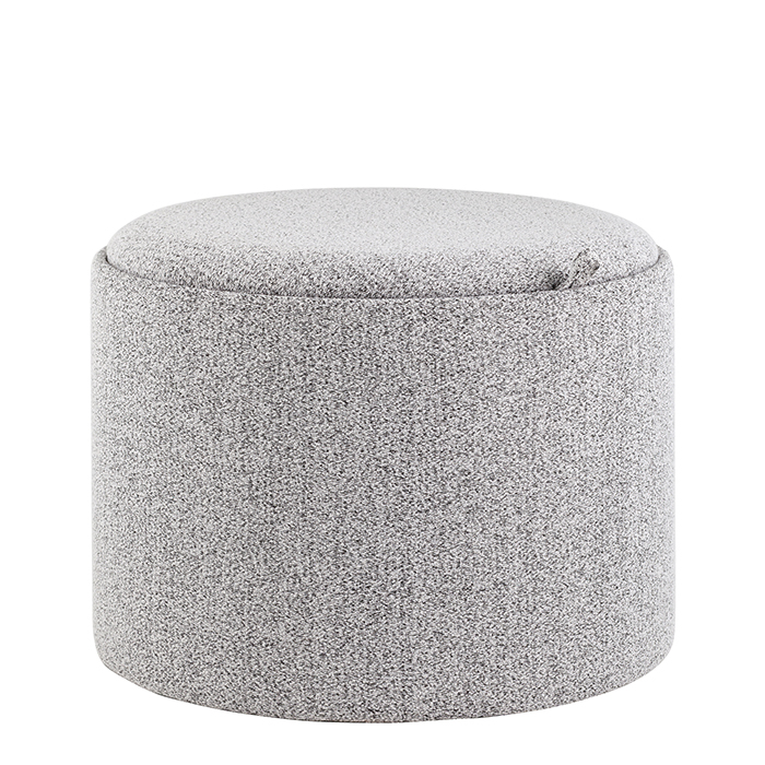Пуф с ящиком Хюгге L  букле серый Stool Group 19B260LXL YX1878-18