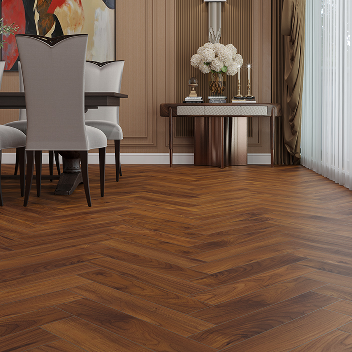 Ламинат Орех Кипр Herringbone Elegant Norland LF303-19