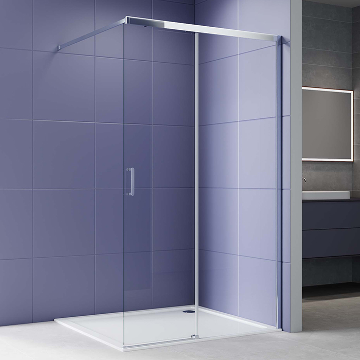 Душевая перегородка раздвижная 120х200 Aquatek AQ.WISL.120.1CH