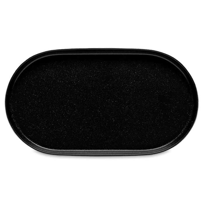 Блюдо овальное Lattitude black 36х20 см Notos Costa Nova NSA371-00119A