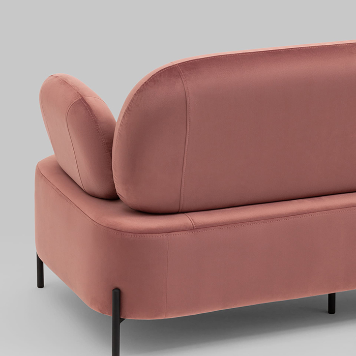 Диван Кэнди велюр пыльно-розовый Stool Group vd-dv-candy-b15