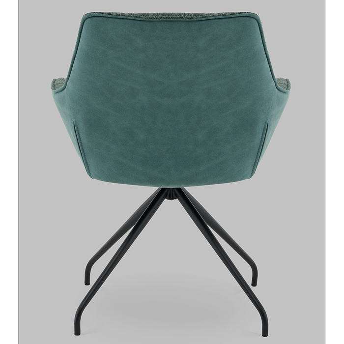 Кресло вращающееся Кимберли рогожка/замша зелёный Stool Group AV 344 W696/K15-K20PM-9005