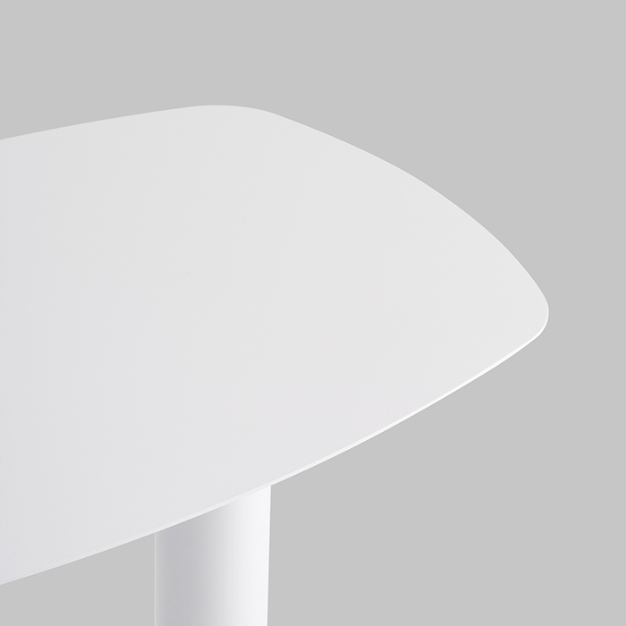 Журнальный столик Eanna L металл белый Stool Group MT-190L DB-021