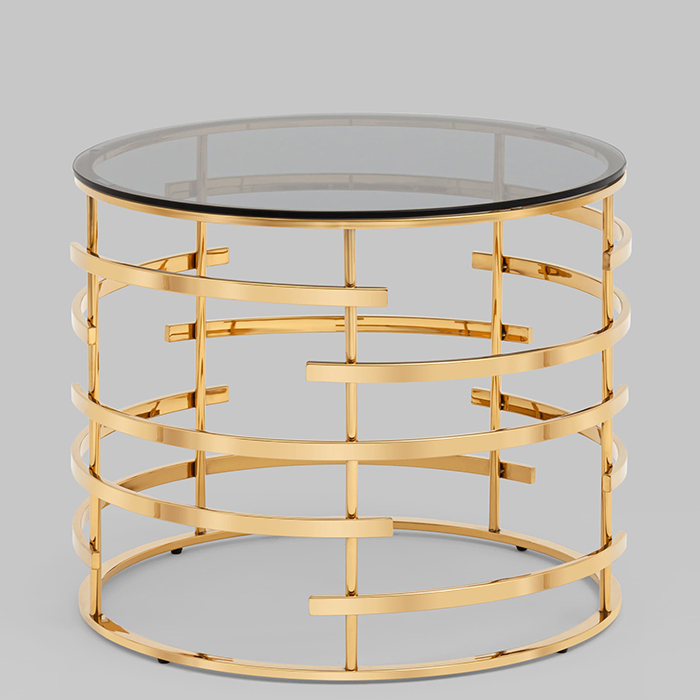 Журнальный столик Инфлюэнс D60 стекло Stool Group EET-181-TG