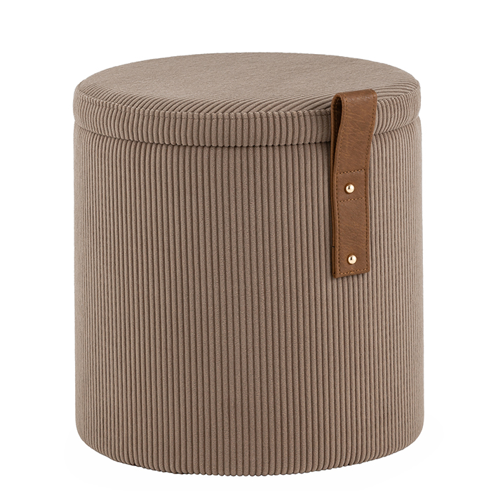 Пуф Руни XS с ящиком вельвет коричневый Stool Group 24A2064CG-S-3