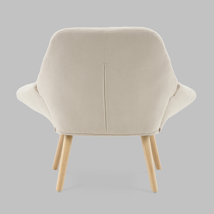 Кресло Олби Страйпс белый Stool Group QH-2805K 263-1 light beige