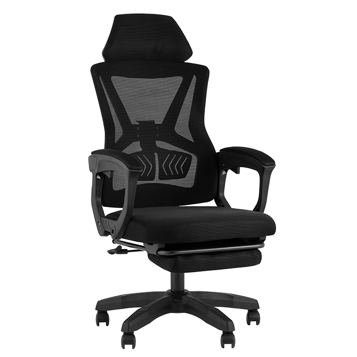 Кресло офисное TopChairs Vecto чёрный Stool Group OUE-2515 black