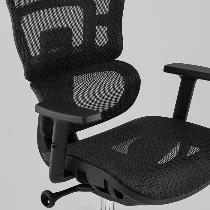 Кресло офисное TopChairs Techno Professional чёрный Stool Group WH-A33 black