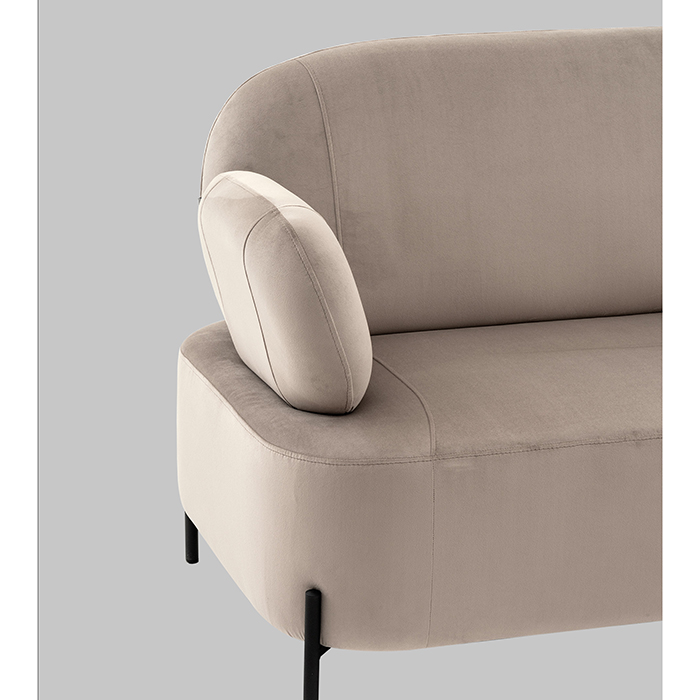 Диван Кэнди велюр светло-серый Stool Group vd-dv-candy-b25