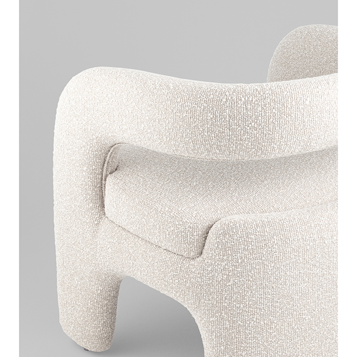 Кресло-лаунж Bones жемчужный Stool Group FDC5014 PEARL