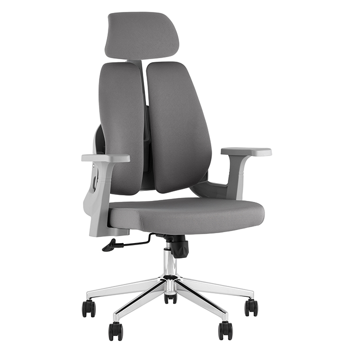 Кресло офисное TopChairs Kineo серый Stool Group WH-A888G grey