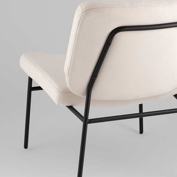 Кресло Эбигейл велюр молочный Stool Group LV-120-E10-01