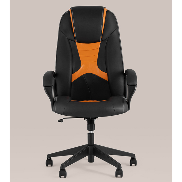 Кресло игровое TopChairs ST-Cyber 8 чёрный/оранжевый Stool Group ST-CYBER 8 ORANGE