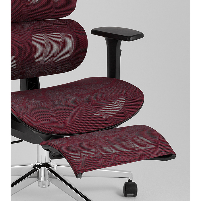Кресло офисное TopChairs Nimbus бордовый Stool Group YF-W938A bl.sh. ST982-11 wine red