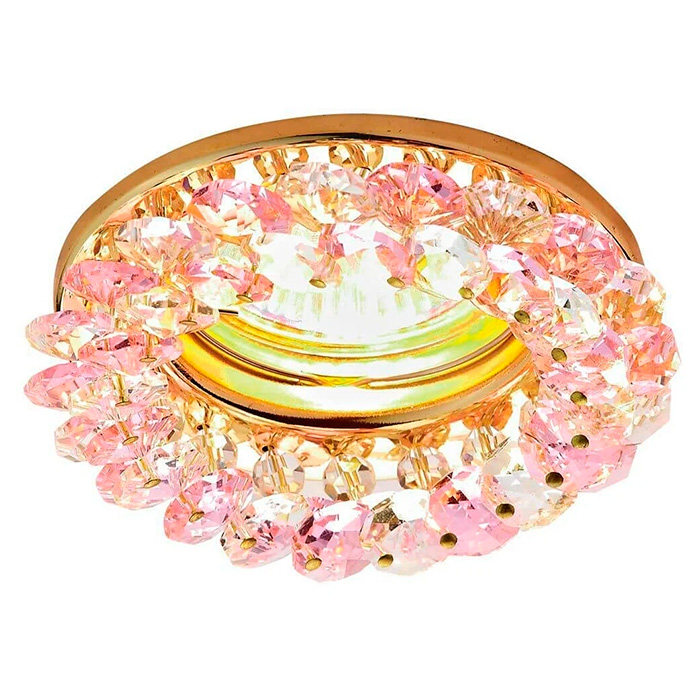 Светильник встраиваемый точечный Ambrella Light K206 PI/G