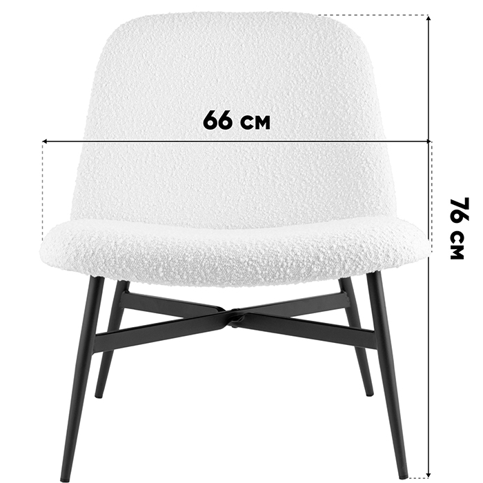 Кресло-лаунж Ease серый Stool Group DM5052 BMG2635-19 Grey