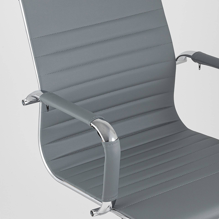 Кресло офисное TopChairs City серый Stool Group D-101 grey