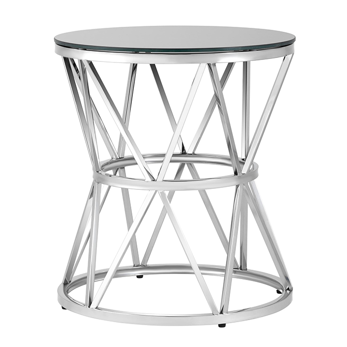 Журнальный столик D50 Вива стекло чёрный Stool Group EET-080