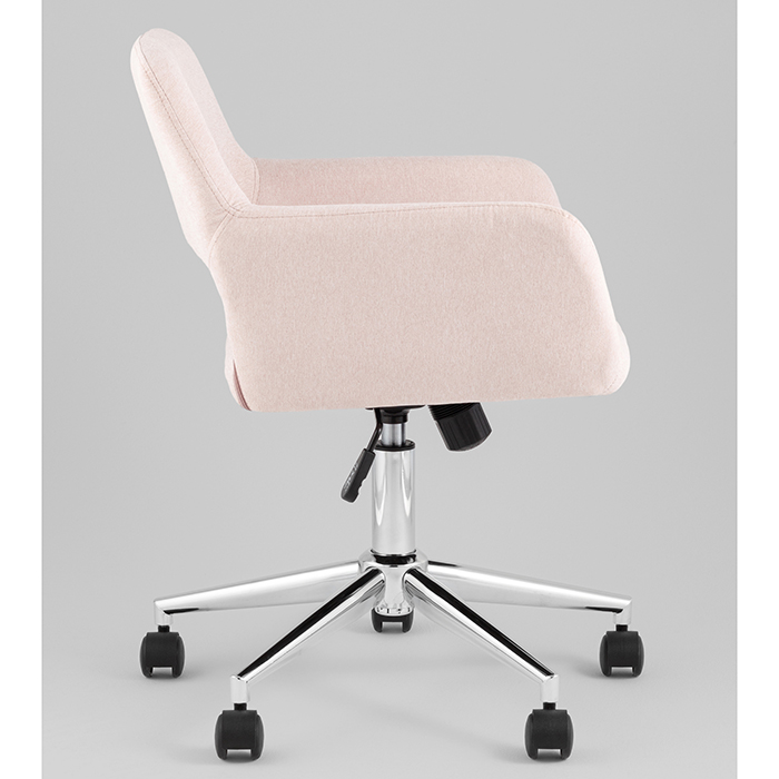 Стул офисный Ross рогожка светло-розовый Stool Group Ross CHROME 50-19