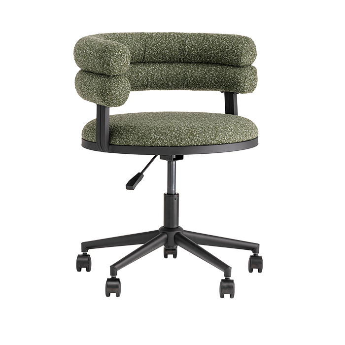 Стул офисный Ponty зелёный чёрные ножки Stool Group Bebe Office Chair OTE-CL 355 bl.l