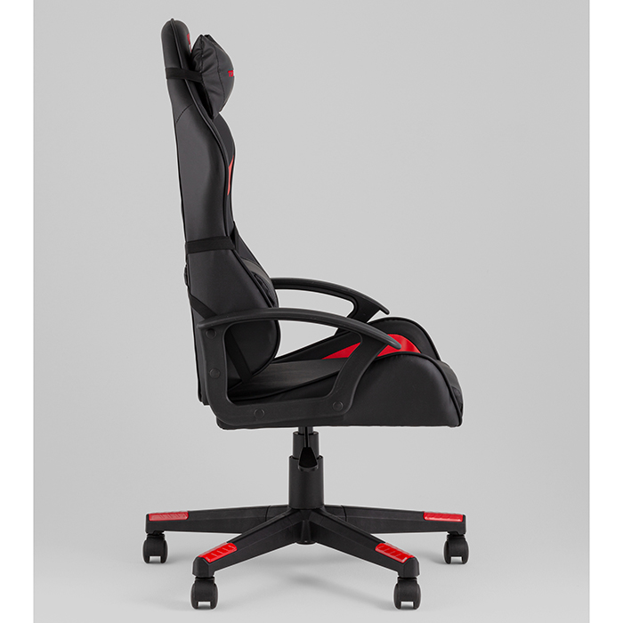 Кресло игровое TopChairs Warden чёрно-красный Stool Group GF-8066-5 black+red