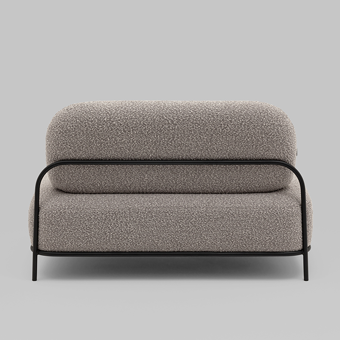 Диван Стоун букле серо-бежевый Stool Group vd-dv-stone-tr-beige