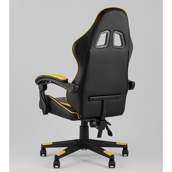Кресло игровое TopChairs Shadow чёрно-жёлтый Stool Group GF-8079 black+yellow