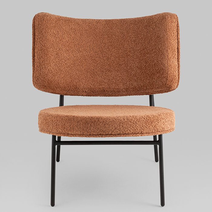 Кресло District Lounge букле терракотовый Stool Group LV-101-S493-01