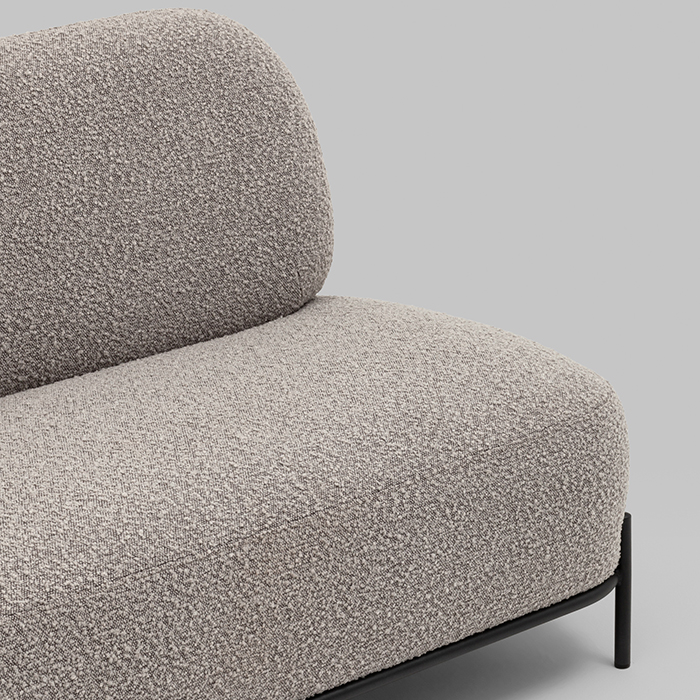 Диван Стоун букле серо-бежевый Stool Group vd-dv-stone-tr-beige
