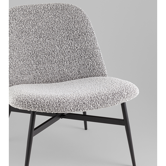 Кресло-лаунж Ease серый Stool Group DM5052 BMG2635-19 Grey