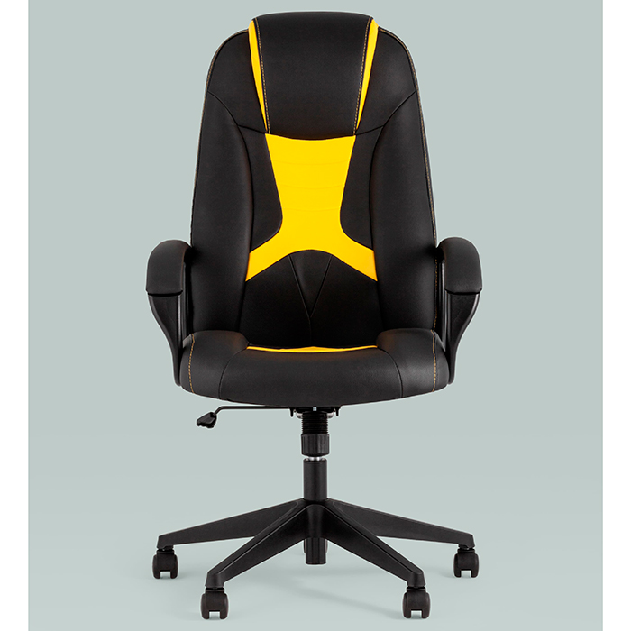 Кресло игровое TopChairs ST-Cyber 8 чёрный/жёлтый Stool Group ST-CYBER 8 YELLOW
