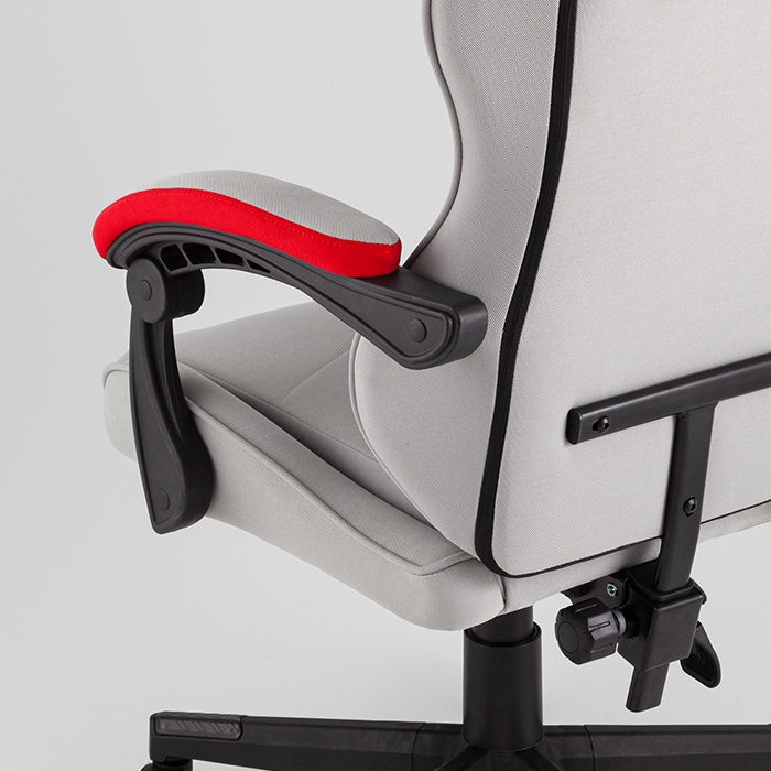 Кресло игровое TopChairs Phantom серо-красный Stool Group GF-D80 TT704+TT703